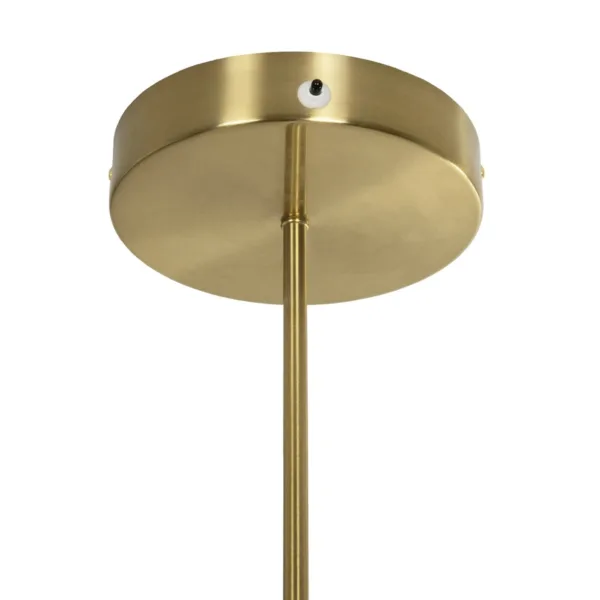 kelvo® GLOW 61667 Μοντέρνο Κρεμαστό Φωτιστικό Οροφής LED 34W 3400lm 360° AC 220-240V IP20 Ρυθμιζόμενο Λευκό CCT με Χειριστήριο από 2700K έως 6000K Dimmable - Lumileds SMD Chip - Χρυσό Πλατίνα & Λευκό Νήμα - Μ120 x Π120 x Υ60cm - 3 Χρόνια Εγγύηση - Image 9