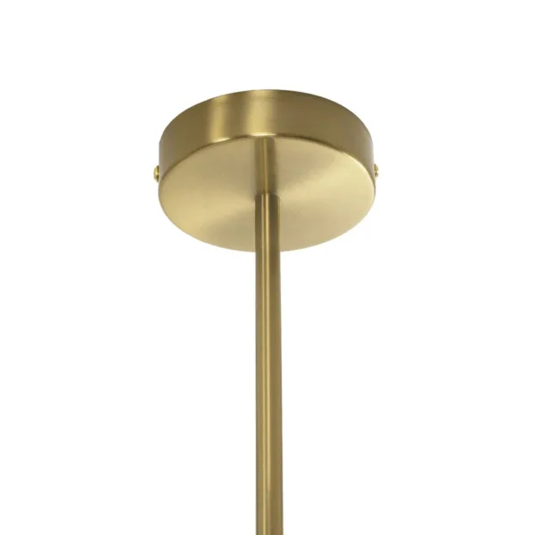 kelvo® GLOW 61667 Μοντέρνο Κρεμαστό Φωτιστικό Οροφής LED 34W 3400lm 360° AC 220-240V IP20 Ρυθμιζόμενο Λευκό CCT με Χειριστήριο από 2700K έως 6000K Dimmable - Lumileds SMD Chip - Χρυσό Πλατίνα & Λευκό Νήμα - Μ120 x Π120 x Υ60cm - 3 Χρόνια Εγγύηση - Image 10