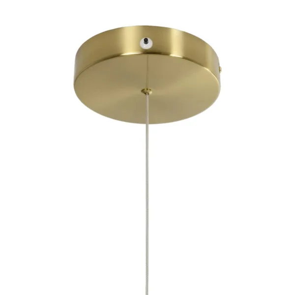 kelvo® GLOW 61668 Μοντέρνο Κρεμαστό Φωτιστικό Οροφής LED 65W 6500lm 360° AC 220-240V IP20 Ρυθμιζόμενο Λευκό CCT με Χειριστήριο από 2700K έως 6000K Dimmable - Lumileds SMD Chip - Χρυσό Πλατίνα & Λευκό Νήμα - Μ150 x Π150 x Υ80cm - 3 Χρόνια Εγγύηση - Image 11