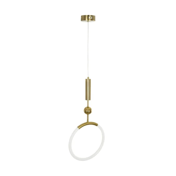 kelvo® GLOW 61678 Μοντέρνο Κρεμαστό Φωτιστικό Οροφής LED 18W 1800lm 360° AC 220-240V IP20 Ρυθμιζόμενο Λευκό CCT με On/Off 2700K/4500K/6000K - Lumileds SMD Chip - Χρυσό Πλατίνα & Λευκό Νήμα - Μ30 x Π30 x Υ65cm - 3 Χρόνια Εγγύηση - Image 6