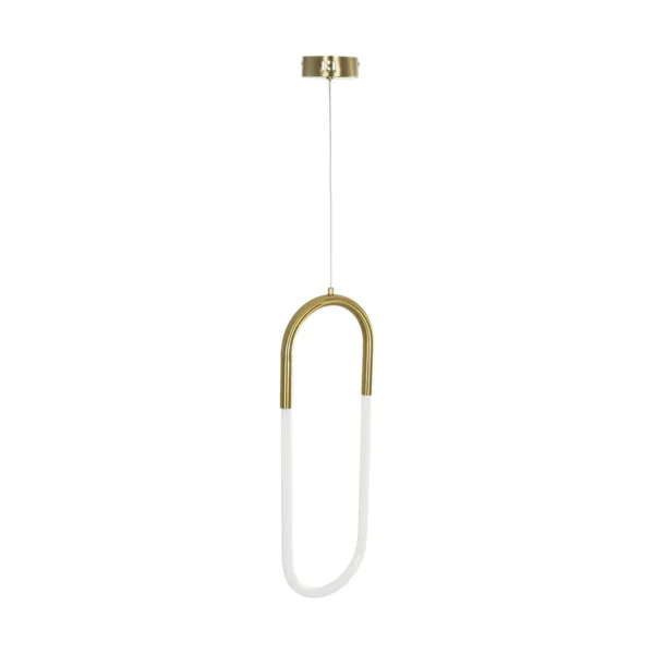 kelvo® GLOW 61679 Μοντέρνο Κρεμαστό Φωτιστικό Οροφής LED 18W 1800lm 360° AC 220-240V IP20 Ρυθμιζόμενο Λευκό CCT με On/Off 2700K/4500K/6000K - Lumileds SMD Chip - Χρυσό Πλατίνα & Λευκό Νήμα - Μ20 x Π5 x Υ60cm - 3 Χρόνια Εγγύηση - Image 6