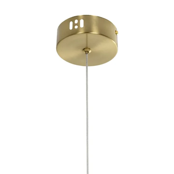 kelvo® GLOW 61680 Μοντέρνο Κρεμαστό Φωτιστικό Οροφής LED 24W 2400lm 360° AC 220-240V IP20 Ρυθμιζόμενο Λευκό CCT με On/Off 2700K/4500K/6000K - Lumileds SMD Chip - Χρυσό Πλατίνα & Λευκό Νήμα - Μ30 x Π30 x Υ66cm - 3 Χρόνια Εγγύηση - Image 11