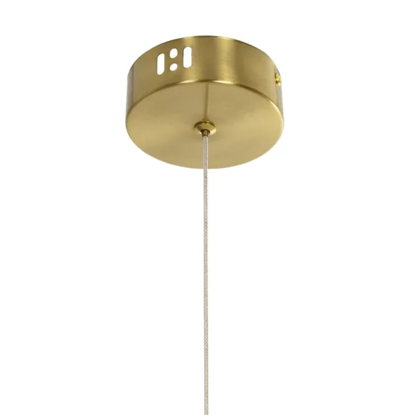 kelvo® GLOW 61681 Μοντέρνο Κρεμαστό Φωτιστικό Οροφής LED 24W 2400lm 360° AC 220-240V IP20 Ρυθμιζόμενο Λευκό CCT με On/Off 2700K/4500K/6000K - Lumileds SMD Chip - Χρυσό Πλατίνα & Λευκό Νήμα - Μ30 x Π30 x Υ70cm - 3 Χρόνια Εγγύηση - Image 11