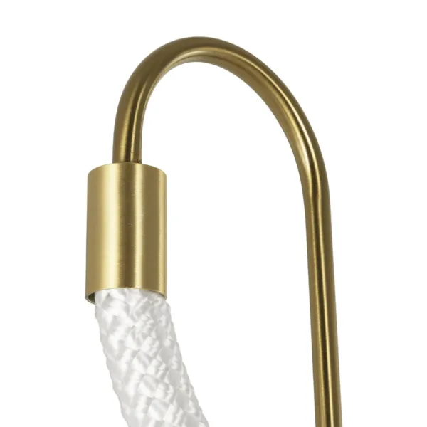 kelvo® GLOW 61683 Μοντέρνο Φωτιστικό Τοίχου - Απλίκα LED 18W 1800lm 360° AC 220-240V IP20 Ρυθμιζόμενο Λευκό CCT με On/Off 2700K/4500K/6000K - Lumileds SMD Chip - Χρυσό Πλατίνα & Λευκό Νήμα - Μ30 x Π15 x Υ70cm - 3 Χρόνια Εγγύηση - Image 7