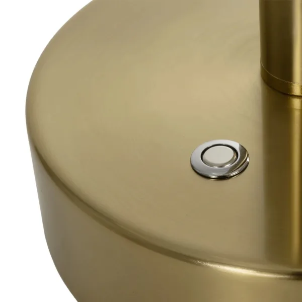 kelvo® GLOW 61685 Μοντέρνο Επιτραπέζιο Φωτιστικό Πορτατίφ LED 18W 1800lm 360° AC 220-240V IP20 Ρυθμιζόμενο Λευκό CCT με Αφή 2700K/4500K/6000K Dimmable - Lumileds SMD Chip - Χρυσό Πλατίνα & Λευκό Νήμα - Μ30 x Π30 x Υ60cm - 3 Χρόνια Εγγύηση - Image 10
