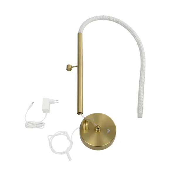 kelvo® GLOW 61685 Μοντέρνο Επιτραπέζιο Φωτιστικό Πορτατίφ LED 18W 1800lm 360° AC 220-240V IP20 Ρυθμιζόμενο Λευκό CCT με Αφή 2700K/4500K/6000K Dimmable - Lumileds SMD Chip - Χρυσό Πλατίνα & Λευκό Νήμα - Μ30 x Π30 x Υ60cm - 3 Χρόνια Εγγύηση - Image 13