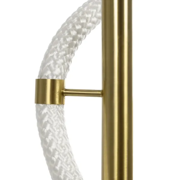 kelvo® GLOW 61685 Μοντέρνο Επιτραπέζιο Φωτιστικό Πορτατίφ LED 18W 1800lm 360° AC 220-240V IP20 Ρυθμιζόμενο Λευκό CCT με Αφή 2700K/4500K/6000K Dimmable - Lumileds SMD Chip - Χρυσό Πλατίνα & Λευκό Νήμα - Μ30 x Π30 x Υ60cm - 3 Χρόνια Εγγύηση - Image 8