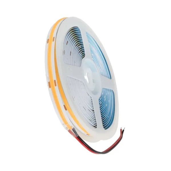 GLOBOSTAR® BEE 70352 Ταινία LED 10W/m 900lm/m 120° DC 24V IP20 528 x COB Chip/m Θερμό Λευκό 2700K Dimmable - Μ500 x Π1 x Υ0.2cm - Ρολό 5 Μέτρων - 5 Χρόνια Εγγύηση - Image 2