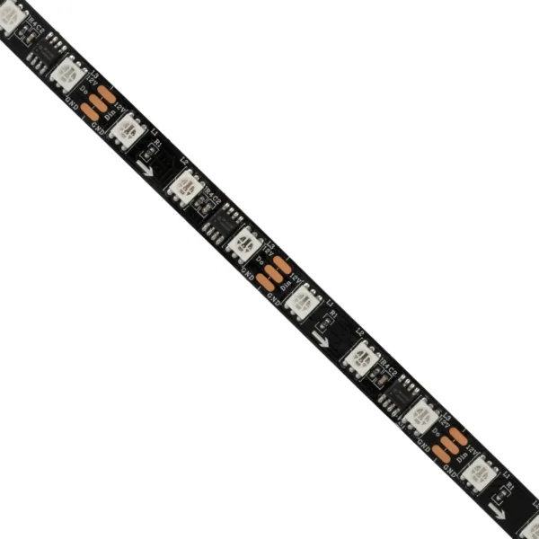 GloboStar® 90589 Digital Pixel Addressable Strip 3 PIN - Ψηφιακή Ταινία LED SMD 5050 14.4W/m 60LED/m 20PIXEL/m SPI/TTL Protocol IC WS2811/UCS16703 1152lm/m 120° DC 12V IP20 RGB - Λευκό Σώμα - Μ5000 x Π10 x Υ2mm - Συσκευασία 5 Μέτρων - 5 Χρόνια Εγγύηση - Image 3
