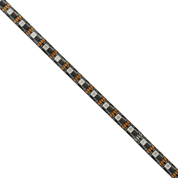 GloboStar® 90604 Digital Pixel Addressable Strip 4 PIN - Ψηφιακή Ταινία LED SMD 5050 14W/m 60LED/m 60PIXEL/m SPI/TTL Protocol IC TM1812 1152lm/m 120° DC 12V IP20 RGB - Μαύρο Σώμα - Μ5000 x Π10 x Υ2mm - Συσκευασία 5 Μέτρων - 5 Χρόνια Εγγύηση - Image 3