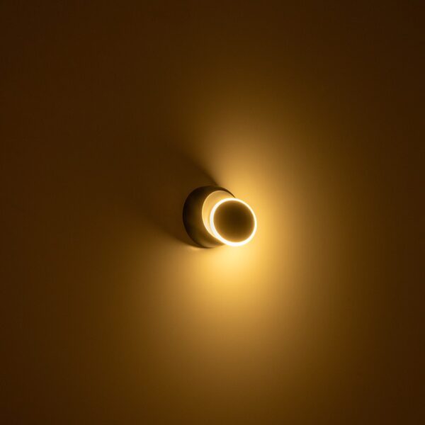 GLOBOSTAR® TSUKI 60675 Μοντέρνο Φωτιστικό Τοίχου - Απλίκα LED 5W 625lm 180° AC 220-240V Αδιάβροχο IP65 Θερμό Λευκό 2700K - Bridgelux COB Chip & TÜV SÜD Driver - Μαύρο Ματ - Μ14 x Π8.5 x Υ14cm - 5 Χρόνια Εγγύηση - Image 8