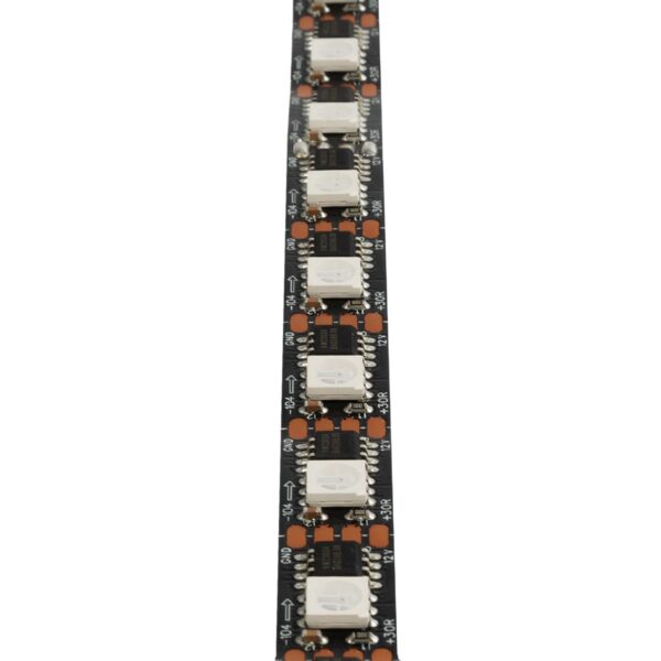 GloboStar® 90604 Digital Pixel Addressable Strip 4 PIN - Ψηφιακή Ταινία LED SMD 5050 14W/m 60LED/m 60PIXEL/m SPI/TTL Protocol IC TM1812 1152lm/m 120° DC 12V IP20 RGB - Μαύρο Σώμα - Μ5000 x Π10 x Υ2mm - Συσκευασία 5 Μέτρων - 5 Χρόνια Εγγύηση - Image 4