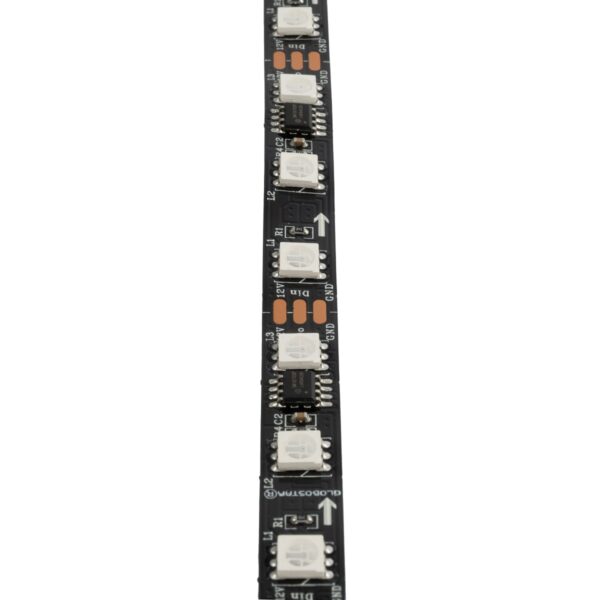 GloboStar® 90589 Digital Pixel Addressable Strip 3 PIN - Ψηφιακή Ταινία LED SMD 5050 14.4W/m 60LED/m 20PIXEL/m SPI/TTL Protocol IC WS2811/UCS16703 1152lm/m 120° DC 12V IP20 RGB - Λευκό Σώμα - Μ5000 x Π10 x Υ2mm - Συσκευασία 5 Μέτρων - 5 Χρόνια Εγγύηση - Image 4