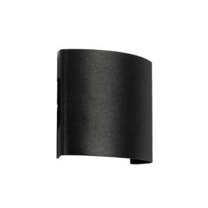 GLOBOSTAR® SIXOAD 60676 Μοντέρνο Φωτιστικό Τοίχου - Απλίκα LED 4W 500lm 30° AC 220-240V Αδιάβροχο IP65 Θερμό Λευκό 2700K - CREE XPE Chip & TÜV SÜD Driver - Μαύρο Ματ - Μ8.5 x Π3.5 x Υ8cm - 5 Χρόνια Εγγύηση