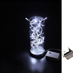 ΓΥΑΛΙΝΟ ΒΑΖΟ 32LED ΛΕΥΚΑ 24V ΜΕ ΠΡΟΓΡΑΜΜΑ
