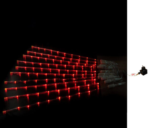 ΚΟΝΤΑΡΙΑ 10 ΔΙΑΦΑΝΑ ΥΨΟΣ 1μέτρο 8LED ΚΟΚΚΙΝΑ 24V