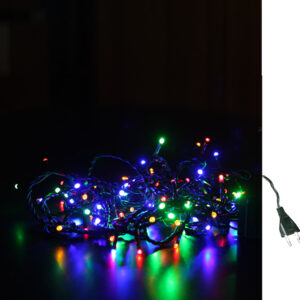 ΕΠΕΚΤΕΙΝΟΜΕΝΑ 100LED ΠΟΛΥΧΡΩΜΑ ME ΠΡΑΣΙΝΟ PVC ΚΑΛΩΔΙΟ