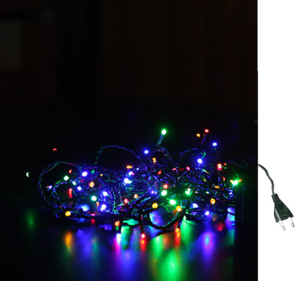 ΕΠΕΚΤΕΙΝΟΜΕΝΑ 100LED ΠΟΛΥΧΡΩΜΑ ME ΠΡΑΣΙΝΟ PVC ΚΑΛΩΔΙΟ