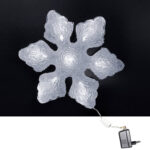 ΑΚΡΥΛΙΚΗ ΧΙΟΝΟΝΙΦΑΔΑ 13LED ΛΕΥΚΑ 24V ΔΙΑΜΕΤΡΟΣ:32cm - 30-90200