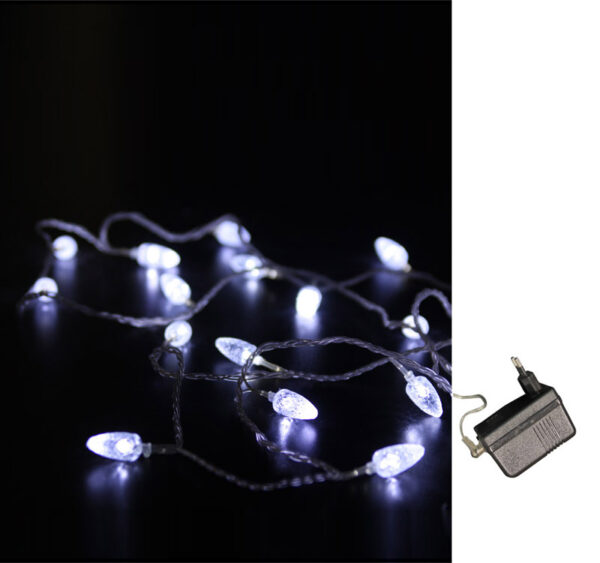 ΚΟΥΚΟΥΝΑΡΙ ΔΙΑΦΑΝΟ 100LED ΛΕΥΚΑ 24V ΜΕ ΔΙΑΦΑΝΟ ΚΑΛΩΔΙΟ