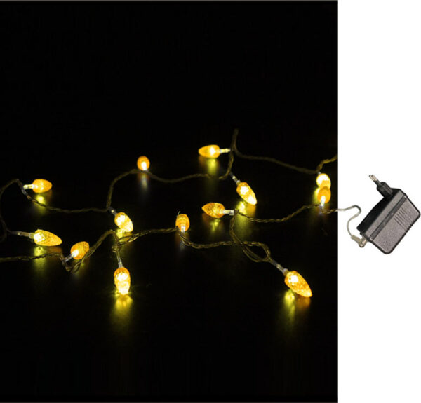 ΚΟΥΚΟΥΝΑΡΙ ΧΡΥΣΑΦΙ 100LED ΠΟΡΤΟΚΑΛΙ 24V ΜΕ ΔΙΑΦΑΝΟ ΚΑΛΩΔΙΟ