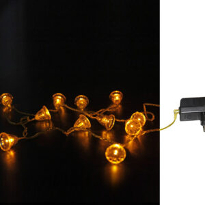 ΚΑΜΠΑΝΙΤΣΕΣ ΔΙΑΦΑΝΕΣ 100LED ΠΟΡΤΟΚΑΛΙ 24V ME ΧΡΥΣΑΦΙ ΚΑΛΩΔ