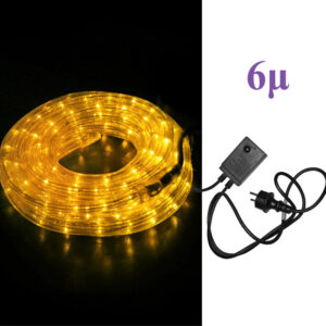 ΦΩΤΟΣΩΛΗΝΑ ΔΙΚΑΝΑΛΗ LED ΚΙΤΡΙΝΗ 6μ ΜΕ ΜΗΧΑΝΙΣΜΟ