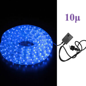 ΦΩΤΟΣΩΛΗΝΑ ΔΙΚΑΝΑΛΗ LED ΜΠΛΕ 10μ ΜΕ ΜΗΧΑΝΙΣΜΟ