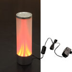 ΓΥΑΛΙΝΟΣ ΚΥΛΙΝΔΡΟΣ ΚΛΕΙΣΤΟΣ ΑΜΜΟΒΟΛΗΣ 8LED ΚΟΚΚΙΝΑ 6V - 30-9365522