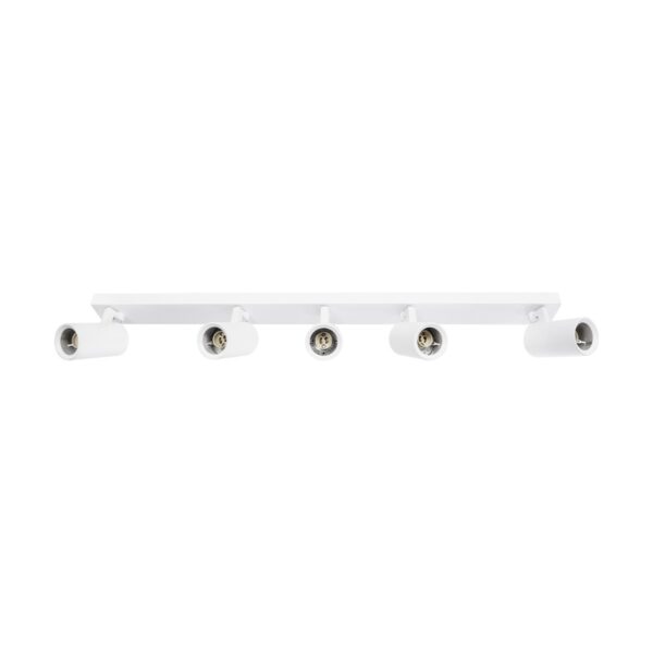 kelvo® SPOTA KLV-101-0143 Μοντέρνο Κινούμενο Φωτιστικό Σποτ Οροφής με Ντουί 5 x GU10 90° AC 220-240V IP20 - Λευκό Ματ - Μ79.5 x Π6.3 x Υ14cm - Image 4