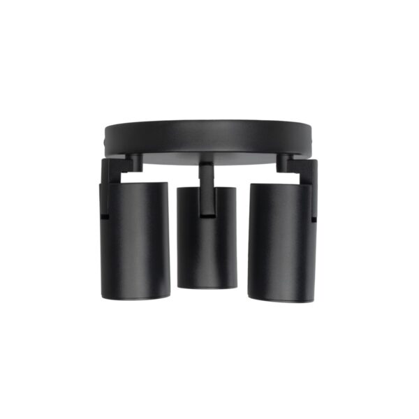 kelvo® SPOTA KLV-101-0144 Μοντέρνο Κινούμενο Φωτιστικό Σποτ Οροφής με Ντουί 3 x GU10 90° AC 220-240V IP20 - Μαύρο Ματ - Μ19 x Π19 x Υ14cm - Image 6
