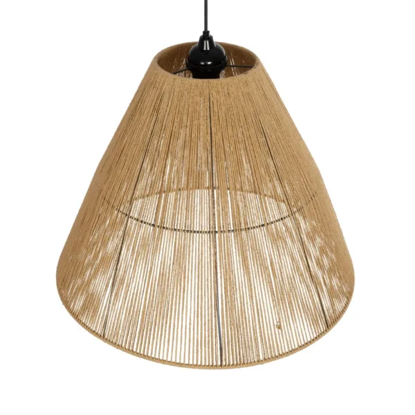 GLOBOSTAR® HUTT 205-0018 Boho Κρεμαστό Φωτιστικό Οροφής με Ντουί 1 x E27 AC 220-240V IP20 - Μπεζ - M50 x Π50 x Υ40cm - Image 6