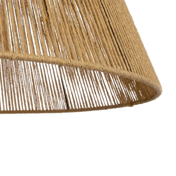 GLOBOSTAR® HUTT 205-0018 Boho Κρεμαστό Φωτιστικό Οροφής με Ντουί 1 x E27 AC 220-240V IP20 - Μπεζ - M50 x Π50 x Υ40cm - Image 8