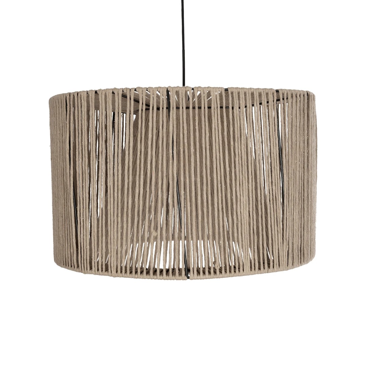 GLOBOSTAR® ZYLINDER 205-0022 Boho Κρεμαστό Φωτιστικό Οροφής με Ντουί 1 x E27 AC 220-240V IP20 - Μπεζ - M50 x Π50 x Υ32cm - Image 4