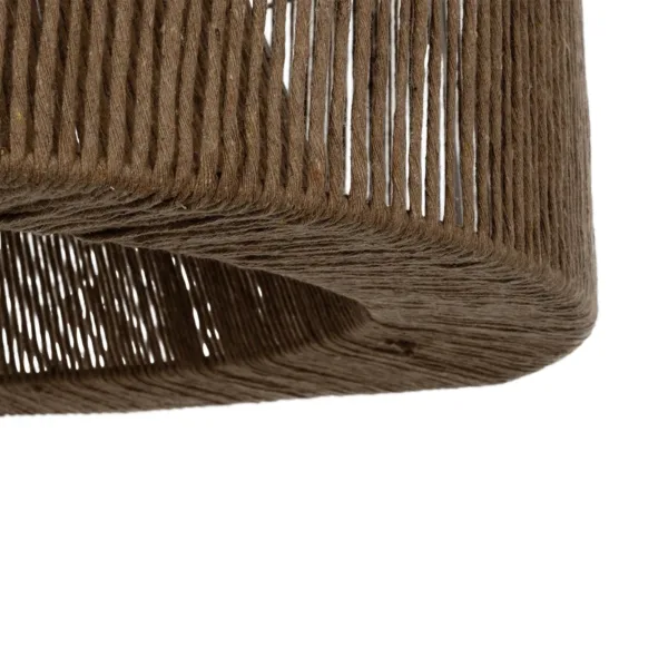 GLOBOSTAR® ZYLINDER 205-0023 Boho Κρεμαστό Φωτιστικό Οροφής με Ντουί 1 x E27 AC 220-240V IP20 - Καφέ - M80 x Π80 x Υ51cm - Image 8