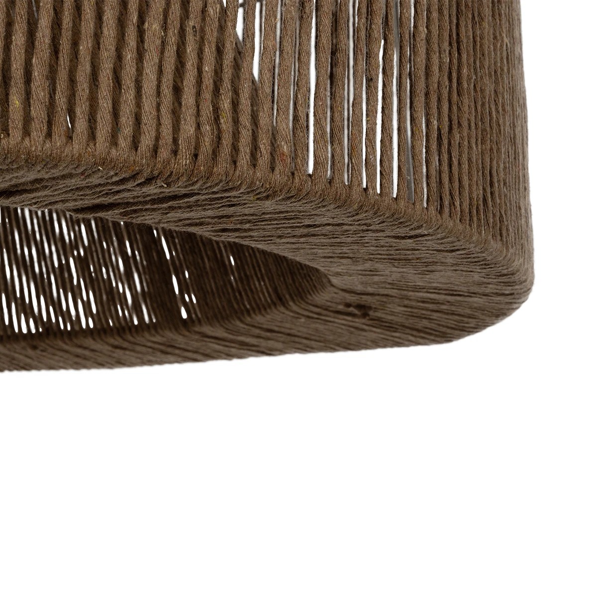 GLOBOSTAR® ZYLINDER 205-0023 Boho Κρεμαστό Φωτιστικό Οροφής με Ντουί 1 x E27 AC 220-240V IP20 - Καφέ - M80 x Π80 x Υ51cm - Image 8