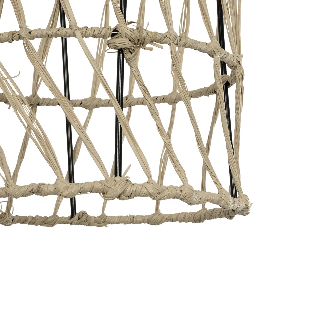 GLOBOSTAR® NETI 205-0024 Boho Κρεμαστό Φωτιστικό Οροφής με Ντουί 1 x E27 AC 220-240V IP20 - Μπεζ - M20 x Π20 x Υ49cm - Image 8