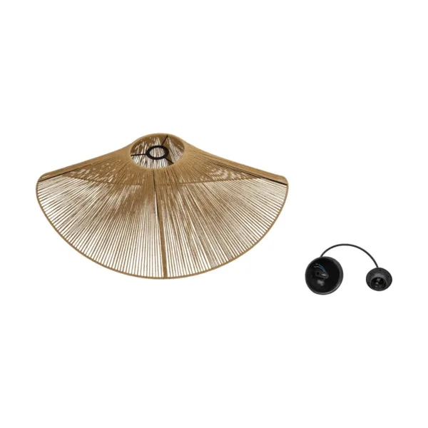 GLOBOSTAR® ECLAIR 205-0031 Boho Κρεμαστό Φωτιστικό Οροφής με Ντουί 1 x E27 AC 220-240V IP20 - Μπεζ - M70 x Π40 x Υ32cm - Image 10