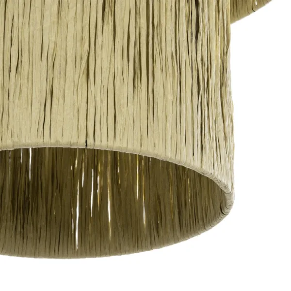 GLOBOSTAR® COROIN 205-0035 Boho Κρεμαστό Φωτιστικό Οροφής με Ντουί 1 x E27 AC 220-240V IP20 - Μπεζ - M70 x Π70 x Υ64cm - Image 7