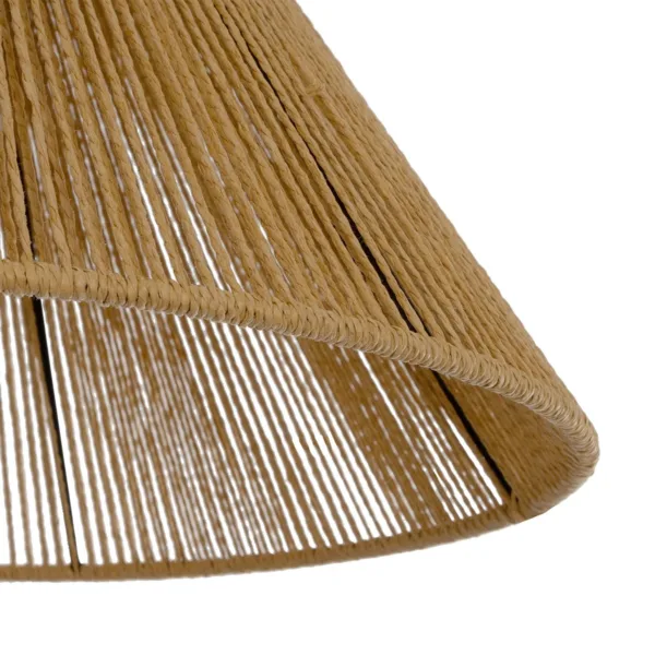 GLOBOSTAR® COROIN 205-0036 Boho Κρεμαστό Φωτιστικό Οροφής με Ντουί 1 x E27 AC 220-240V IP20 - Μπεζ - M35 x Π35 x Υ21cm - Image 7