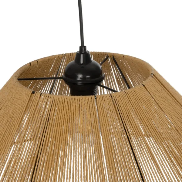 GLOBOSTAR® HATA 205-0037 Boho Κρεμαστό Φωτιστικό Οροφής με Ντουί 1 x E27 AC 220-240V IP20 - Μπεζ - M60 x Π60 x Υ27cm - Image 8