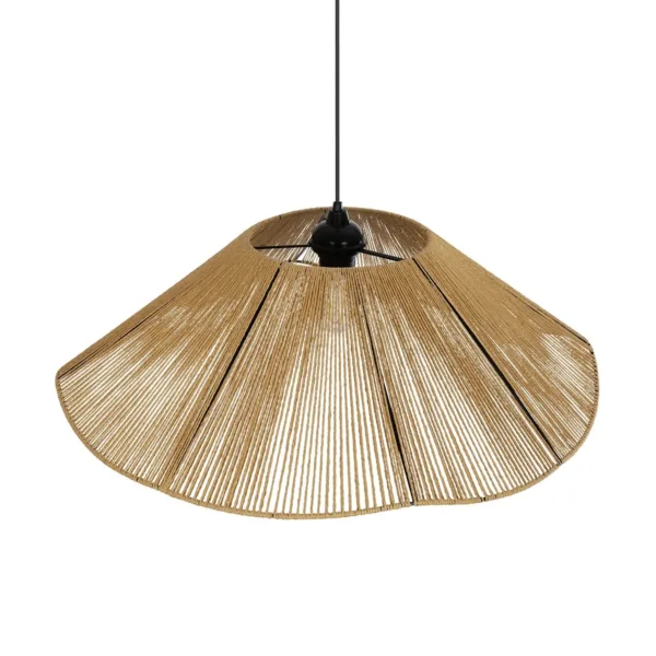 GLOBOSTAR® COURBE 205-0039 Boho Κρεμαστό Φωτιστικό Οροφής με Ντουί 1 x E27 AC 220-240V IP20 - Μπεζ - M62 x Π62 x Υ22cm - Image 6