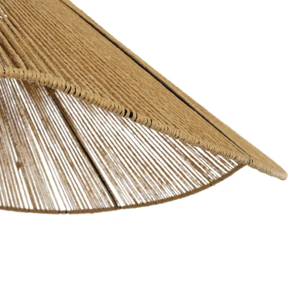 GLOBOSTAR® COURBE 205-0039 Boho Κρεμαστό Φωτιστικό Οροφής με Ντουί 1 x E27 AC 220-240V IP20 - Μπεζ - M62 x Π62 x Υ22cm - Image 7