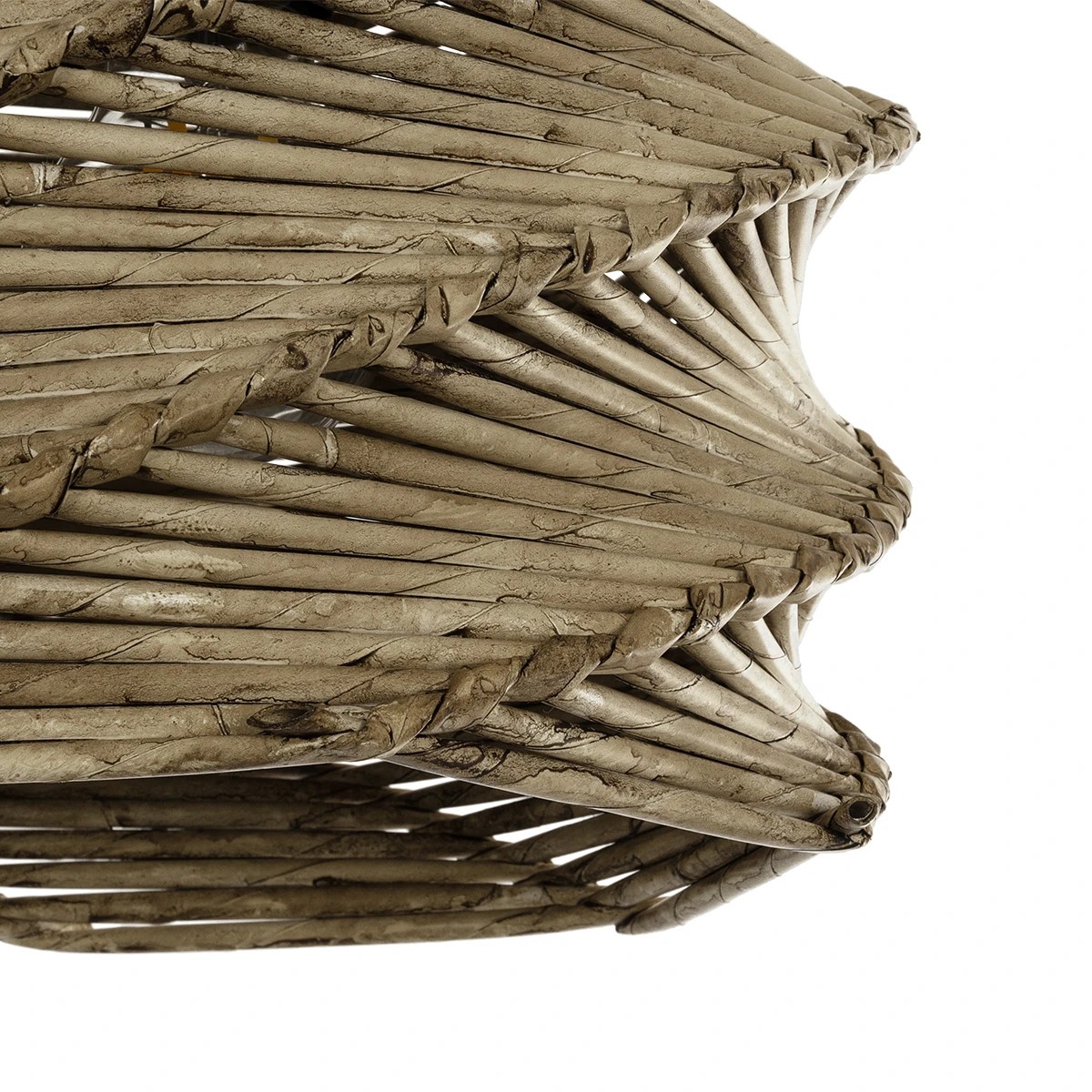 GLOBOSTAR® HUSLE 205-0044 Boho Κρεμαστό Φωτιστικό Οροφής με Ντουί 1 x E27 AC 220-240V IP20 - Μπεζ - M24 x Π24 x Υ21cm - Image 7