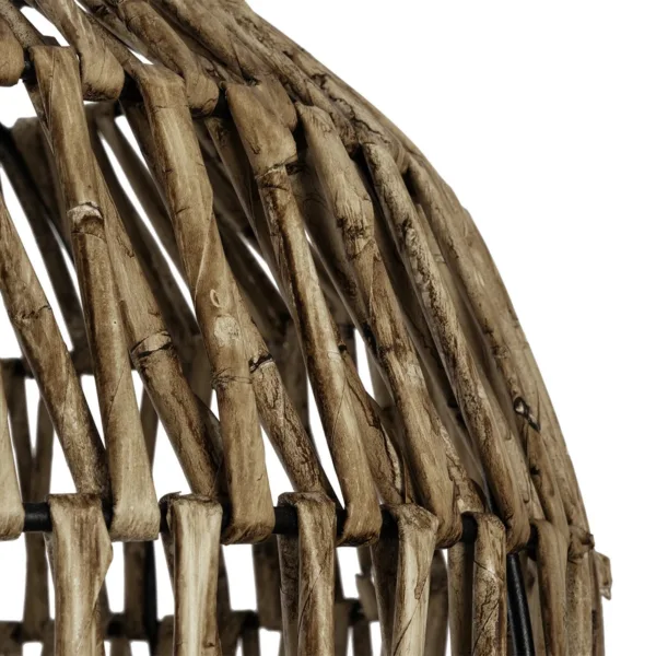 GLOBOSTAR® ARANCIA 205-0047 Boho Κρεμαστό Φωτιστικό Οροφής με Ντουί 1 x E27 AC 220-240V IP20 - Μπεζ - M35 x Π35 x Υ26cm - Image 8