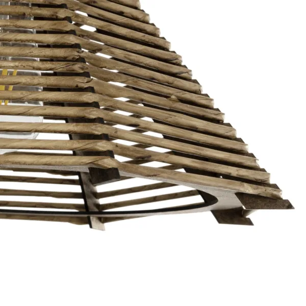 GLOBOSTAR® MEGALISTO 205-0051 Boho Κρεμαστό Φωτιστικό Οροφής με Ντουί 1 x E27 AC 220-240V IP20 - Μπεζ - M40 x Π40 x Υ26cm - Image 7