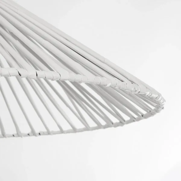 GLOBOSTAR® JAPAN 205-0053 Boho Κρεμαστό Φωτιστικό Οροφής με Ντουί 1 x E27 AC 220-240V IP20 - Λευκό - M60 x Π60 x Υ20cm - Image 8