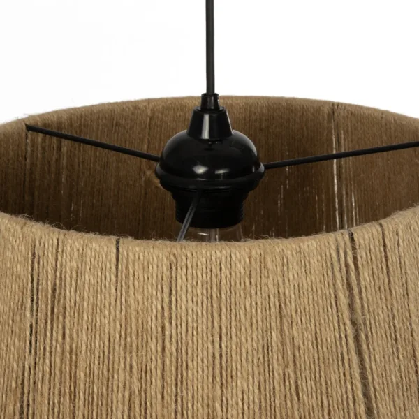 GLOBOSTAR® CONE 205-0057 Boho Κρεμαστό Φωτιστικό Οροφής με Ντουί 1 x E27 AC 220-240V IP20 - Μπεζ - M38 x Π38 x Υ34cm - Image 9