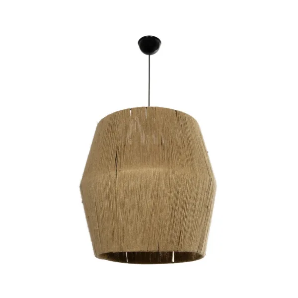 GLOBOSTAR® CONE 205-0058 Boho Κρεμαστό Φωτιστικό Οροφής με Ντουί 1 x E27 AC 220-240V IP20 - Μπεζ - M55 x Π55 x Υ50cm - Image 3