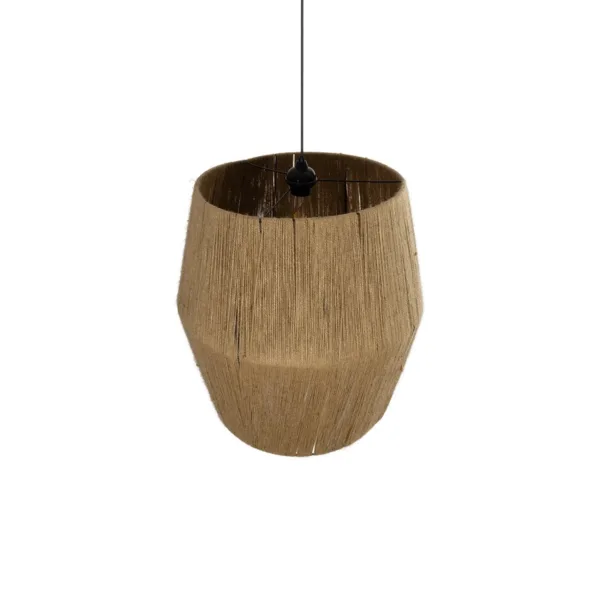 GLOBOSTAR® CONE 205-0058 Boho Κρεμαστό Φωτιστικό Οροφής με Ντουί 1 x E27 AC 220-240V IP20 - Μπεζ - M55 x Π55 x Υ50cm - Image 6
